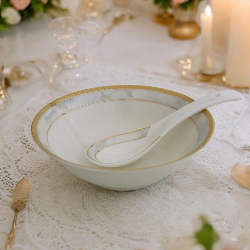 Pearl Marble Elegance 12pc Bowl Set