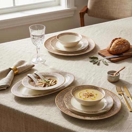 Amber Mosaic Dinner Set
