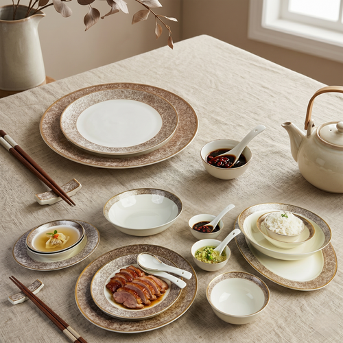 Amber Mosaic Dinner Set