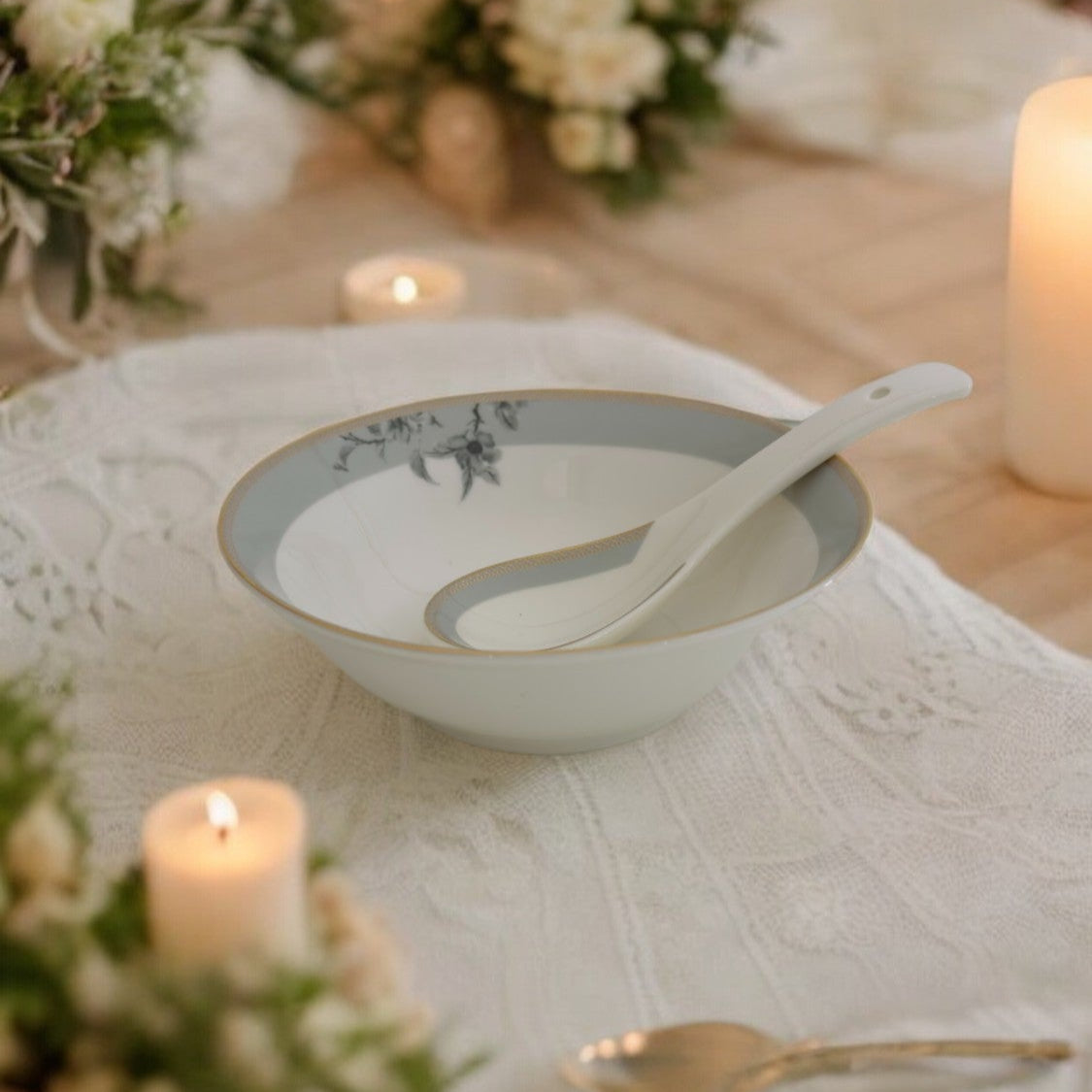 Pearl Ethereal Blossom 12pc Bowl Set