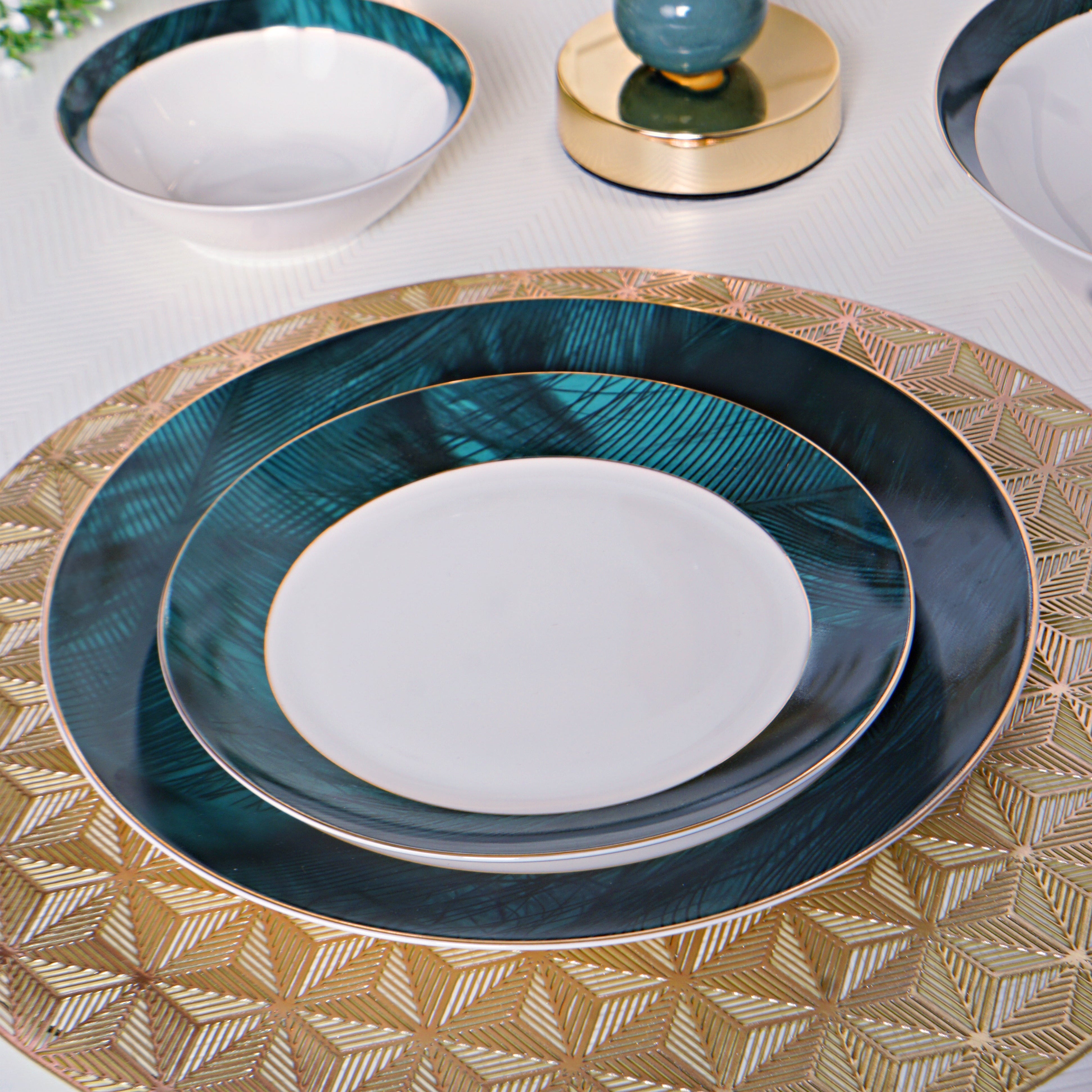 Emerald Dream 39pc Dinner Set