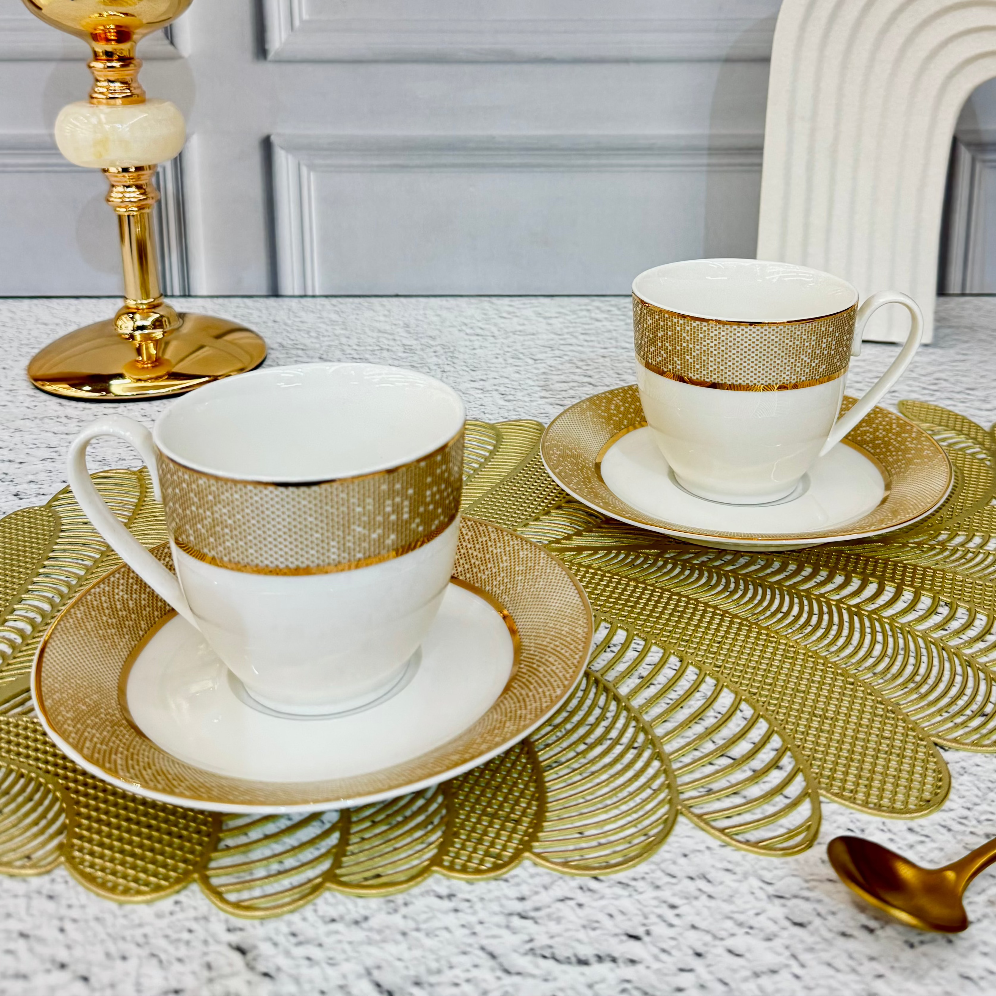 Pearl Golden Glow 12pc Tea Set