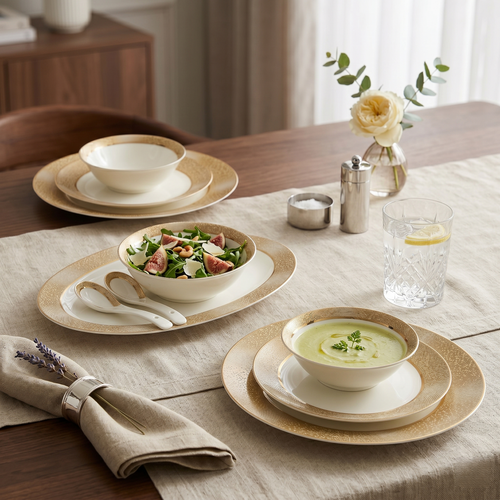 Golden Glow Dinner Set