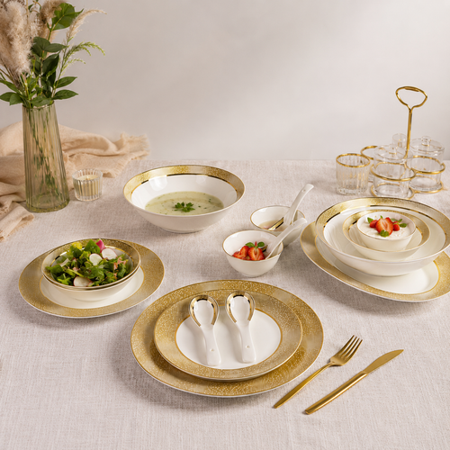 Golden Glow Dinner Set
