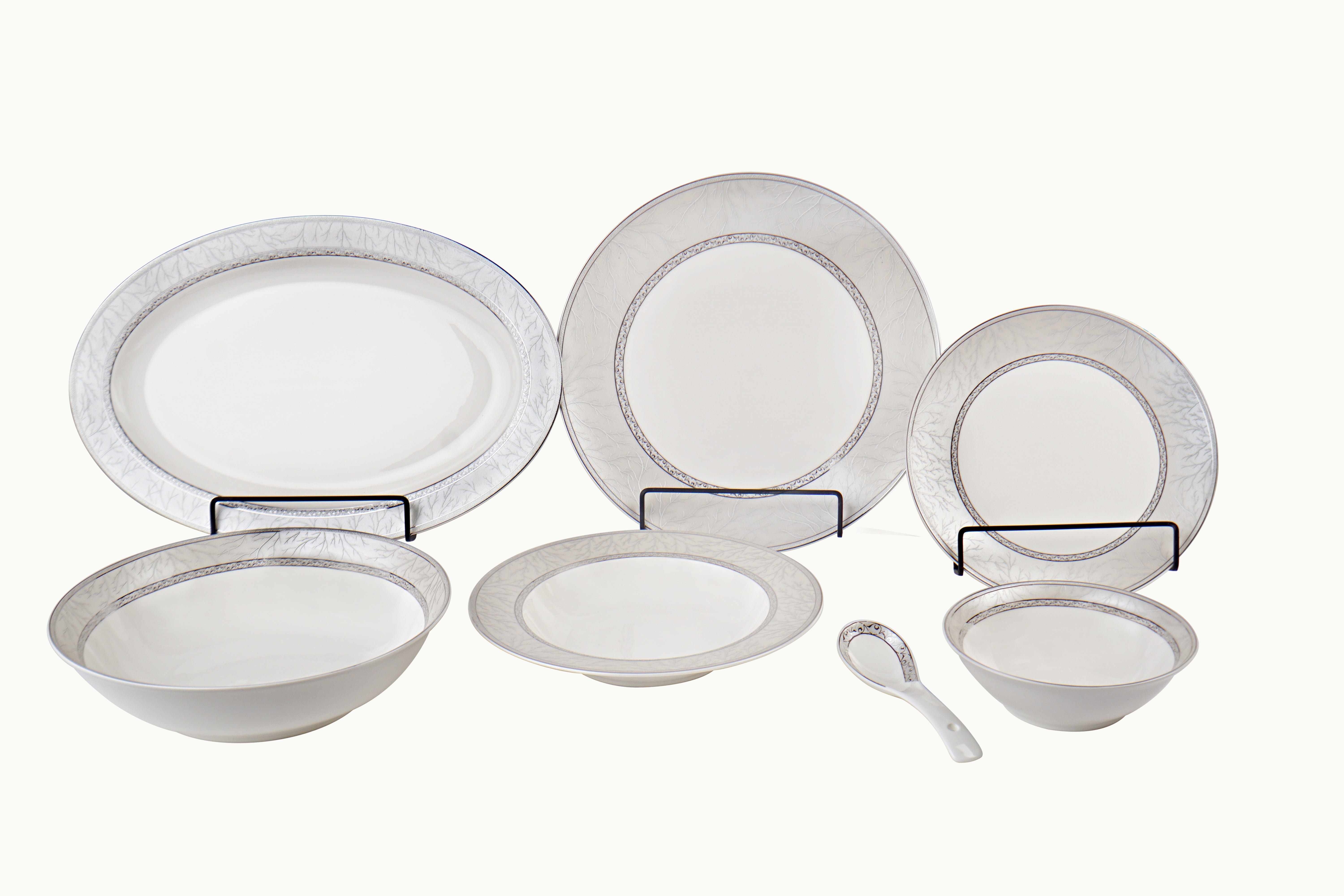 Silver Elegance 33pc Dinner Set