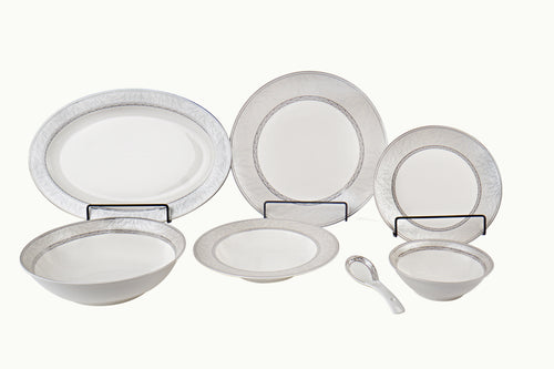 Silver Elegance Dinner Set