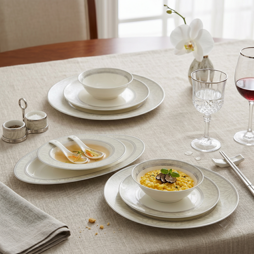 Silver Elegance Dinner Set