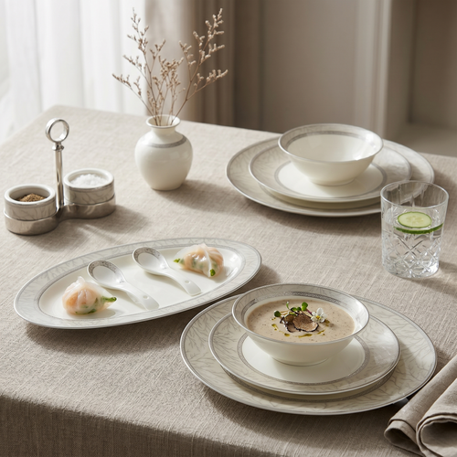 Silver Elegance Dinner Set
