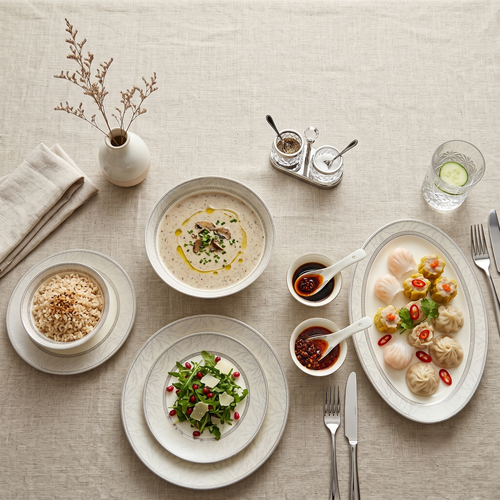 Silver Elegance Dinner Set