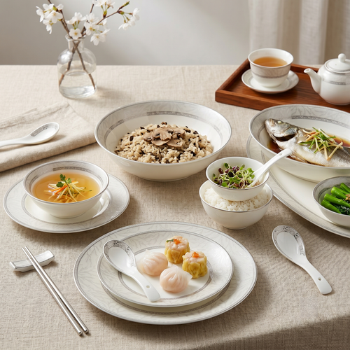 Silver Elegance Dinner Set