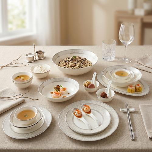 Silver Elegance Dinner Set