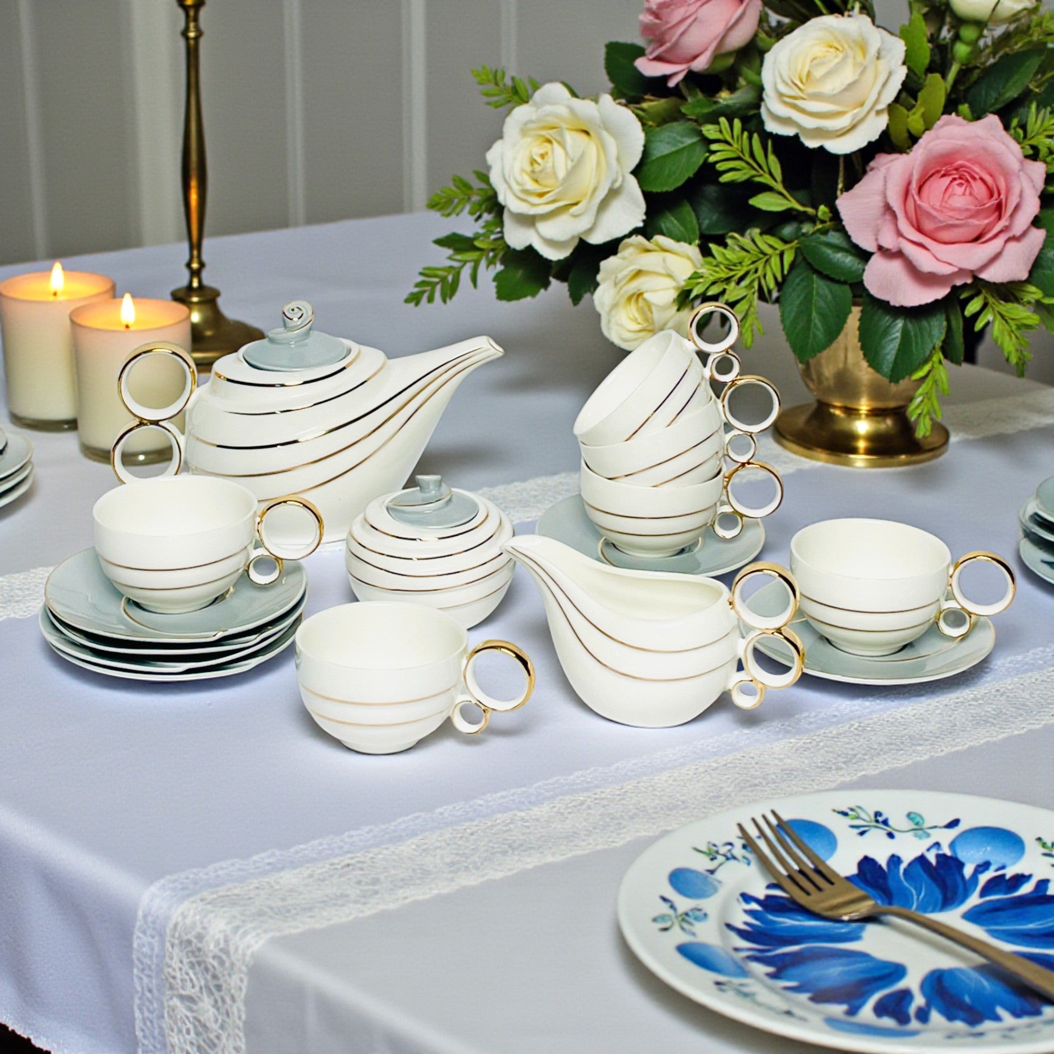 The Crown Jewel - 15Pc Luxury Tea Set