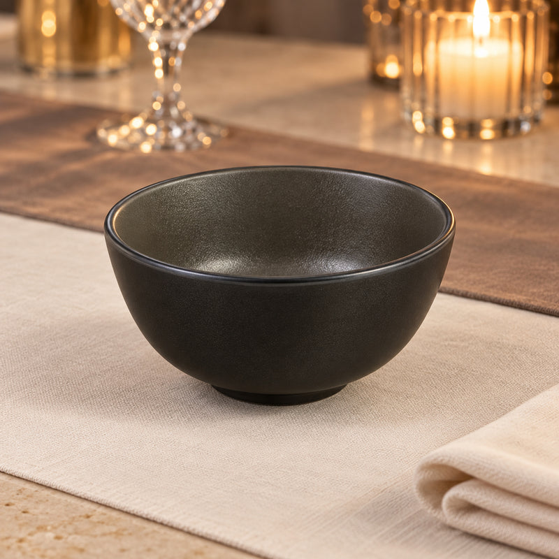 Glaze Soup Bowl & Spoon Set 12 Pcs