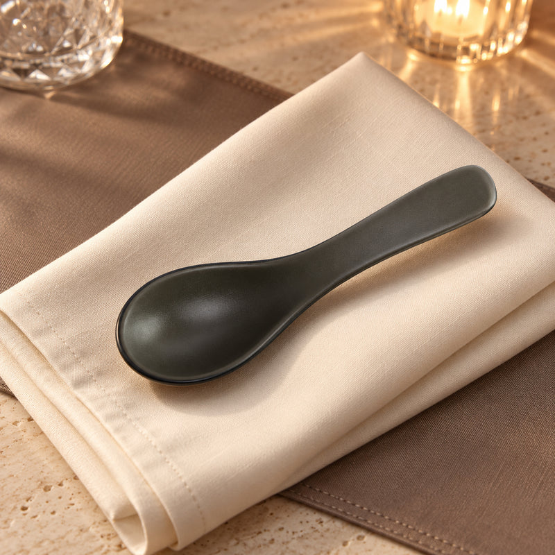 Glaze Soup Bowl & Spoon Set 12 Pcs
