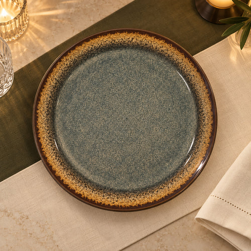 Glaze Ceramic Dinner Plate 6 Pcs