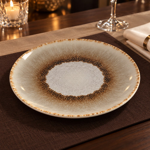 Glaze Ceramic Dinner Plate 6 Pcs