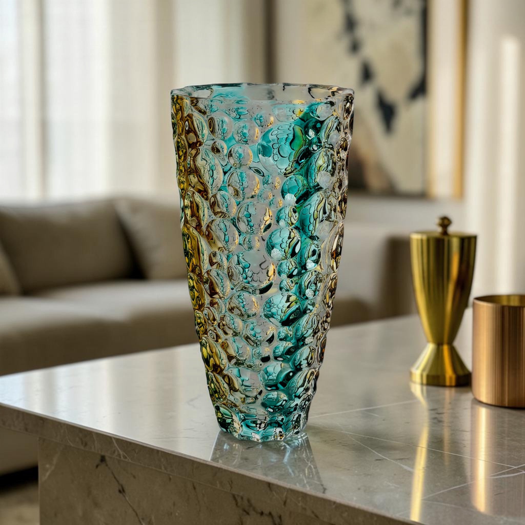 Elegant Glass Centerpiece Vase