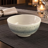 Glaze Ceramic Soup Bowl & Spoon Set 12 Pcs