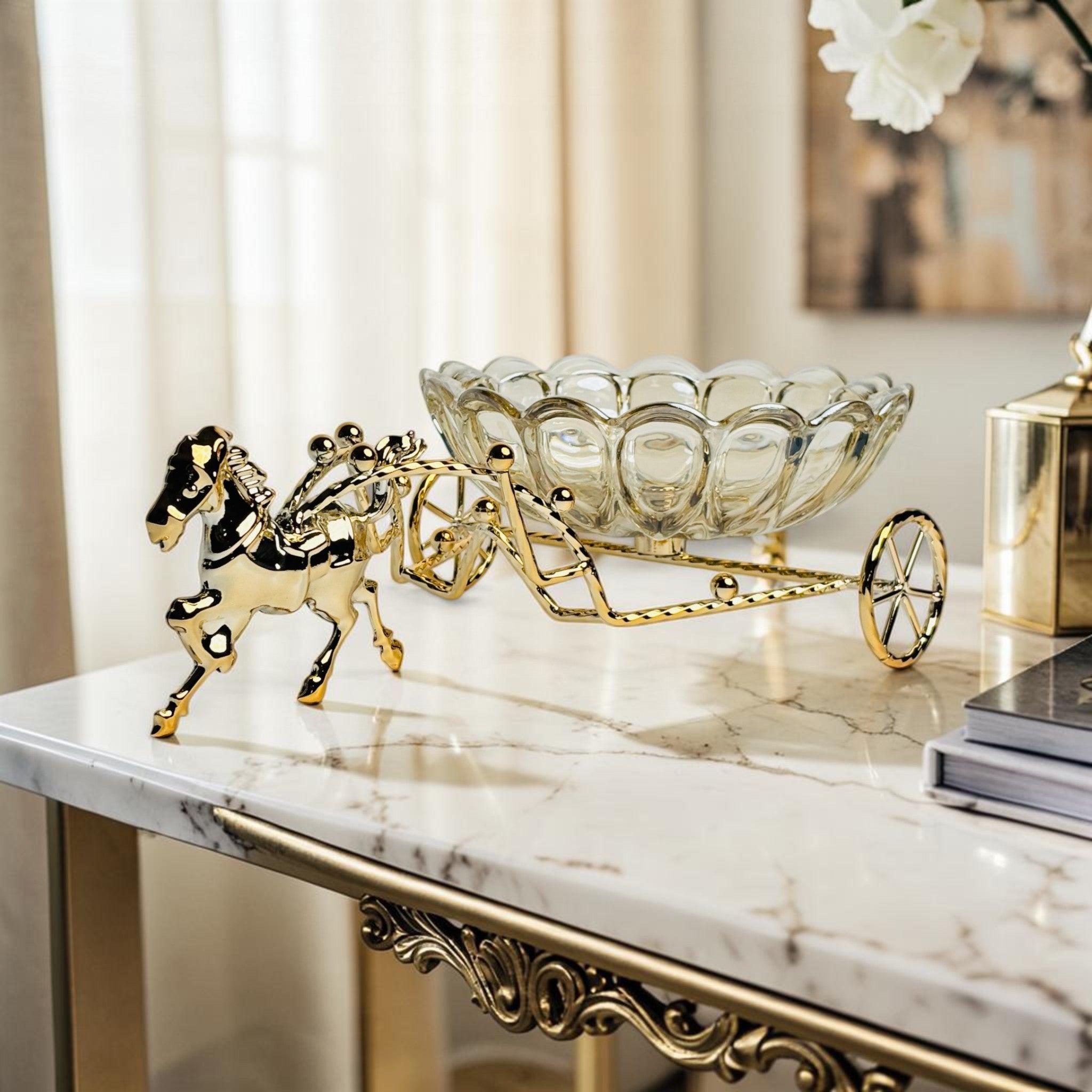 Majestic Horse Serving Bowl Decor