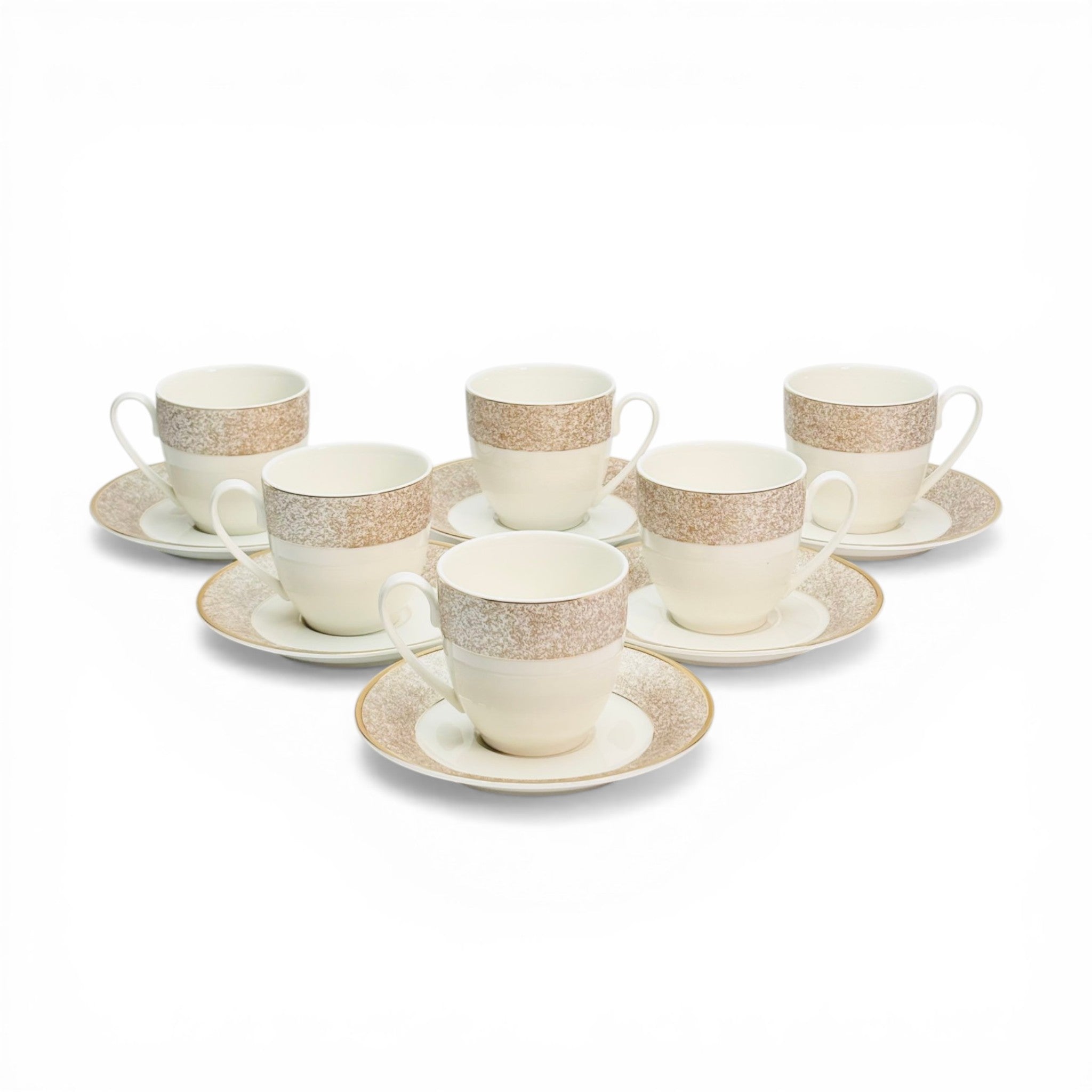 Pearl Amber Mosaic 12pc Tea Set