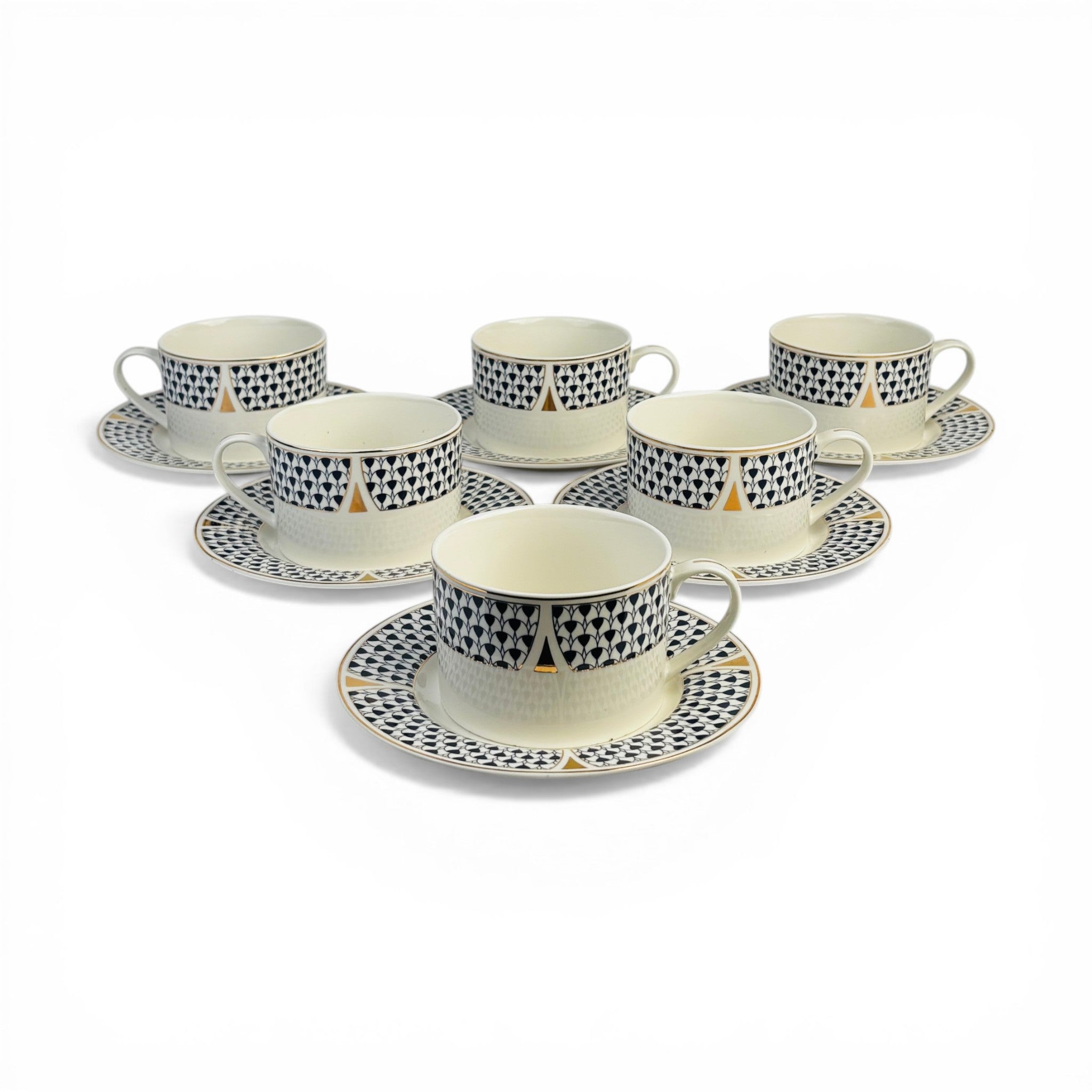 Pearl Midnight Mosaic 12pc Tea Set