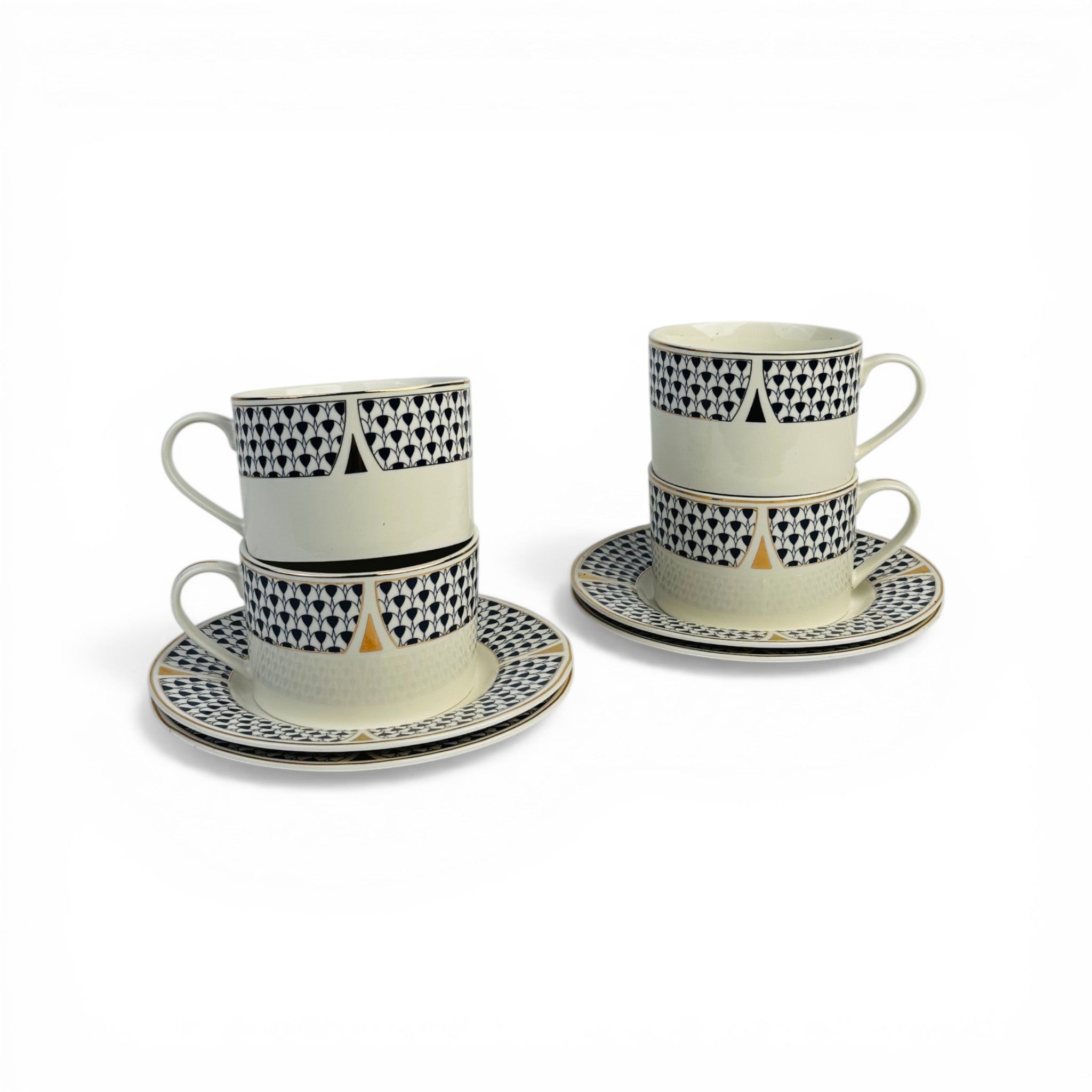 Pearl Midnight Mosaic 12pc Tea Set