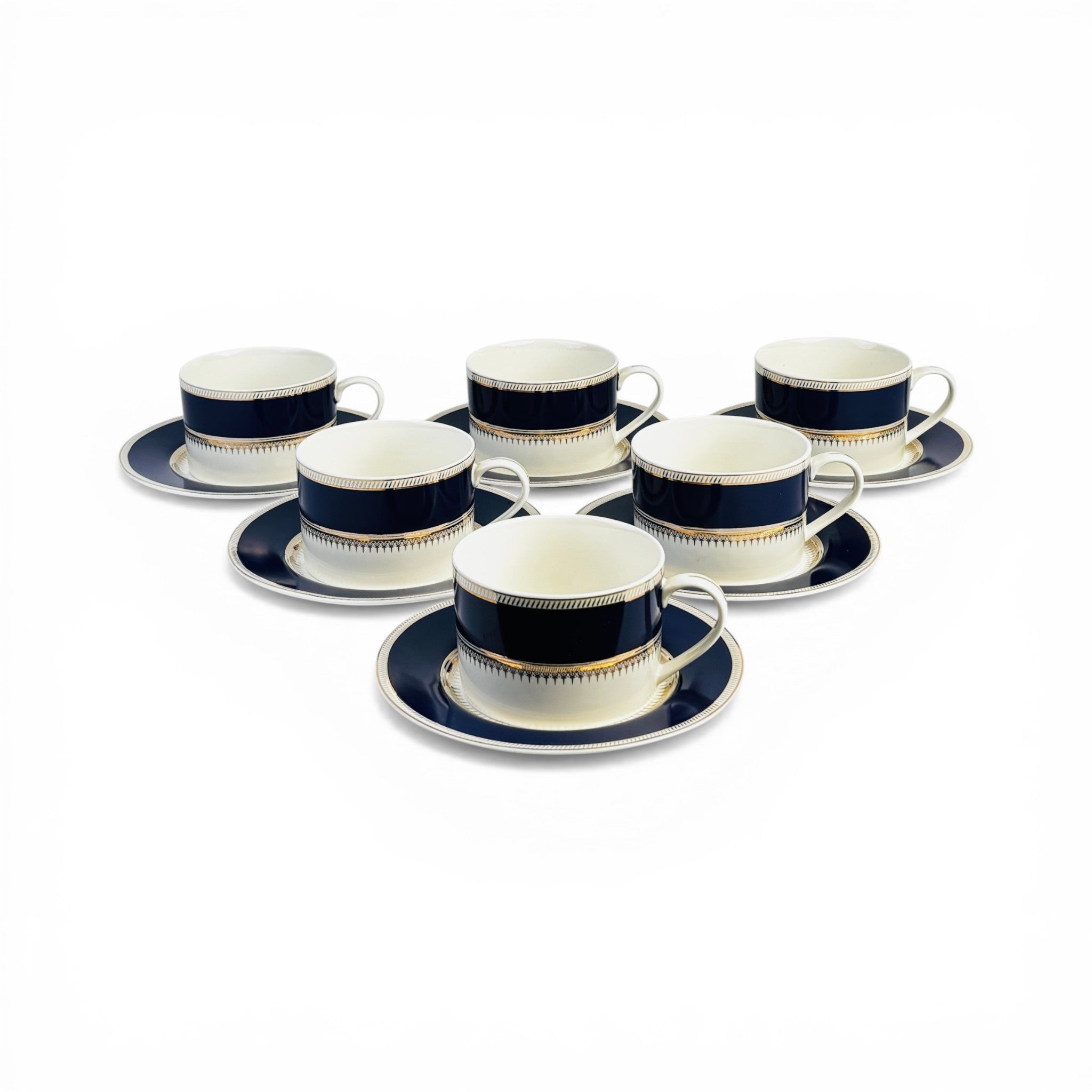 Pearl Imperial Blue 12pc Tea Set