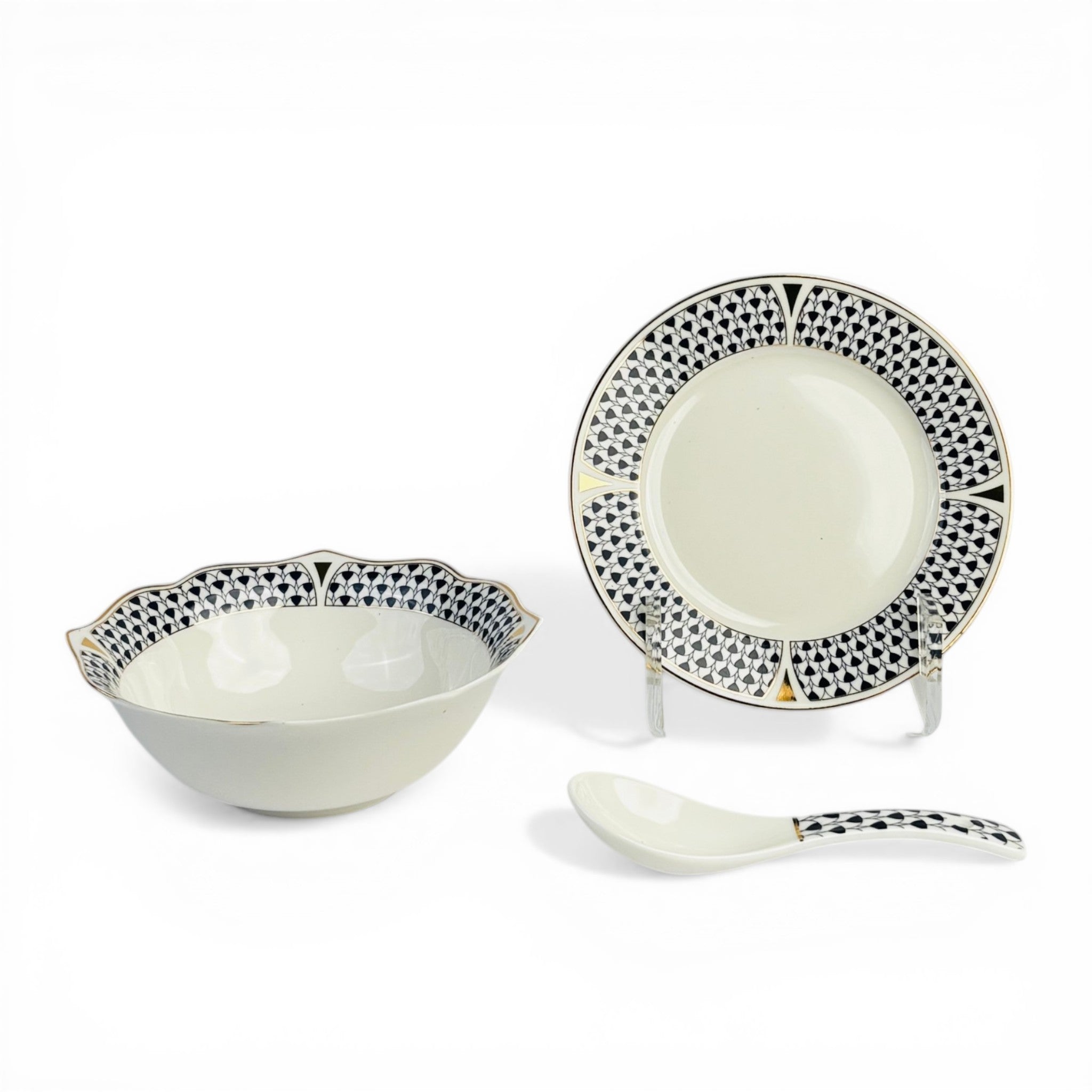 Pearl Midnight Mosaic 18pc Bowl Set