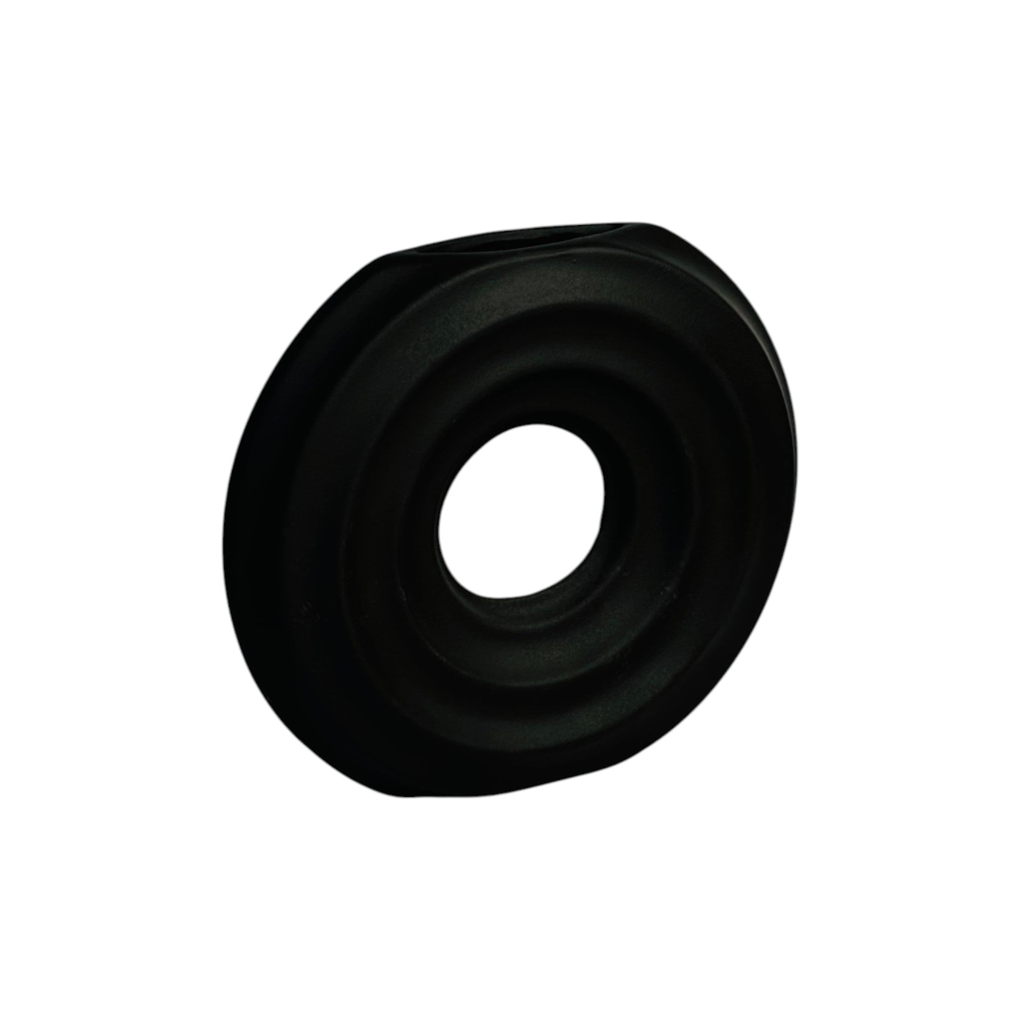 Black Round Ceramic Vase