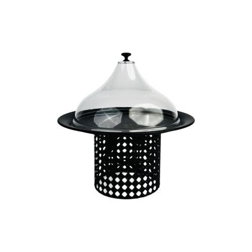 Elegant Cake Stand with Teardrop Lid