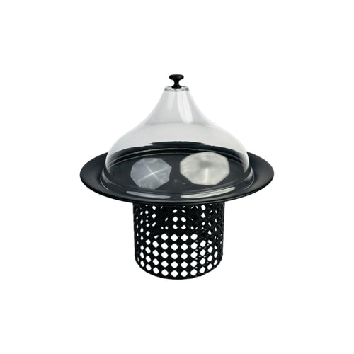 Elegant Cake Stand with Teardrop Lid