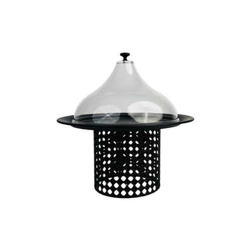 Elegant Cake Stand with Teardrop Lid
