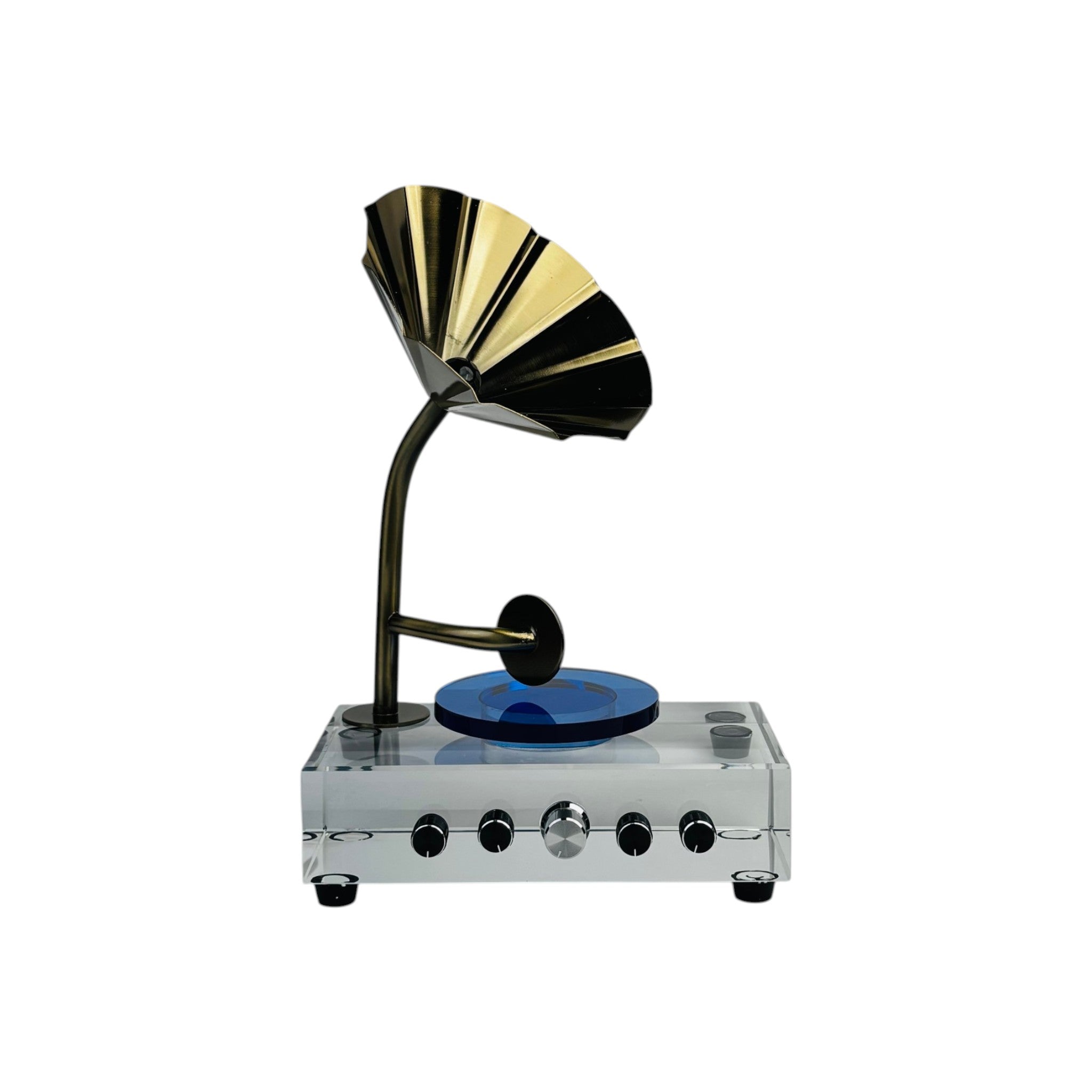 Crystal Gramophone Style Showpiece