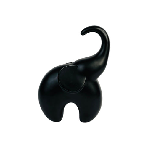 Elegant Elephant Black Showpiece