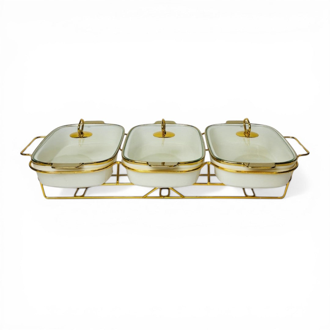 Elegant Ceramic 3Pc Service Set