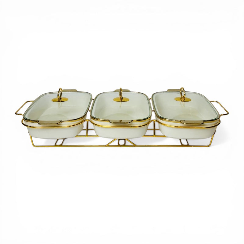 Elegant Ceramic 3Pc Service Set