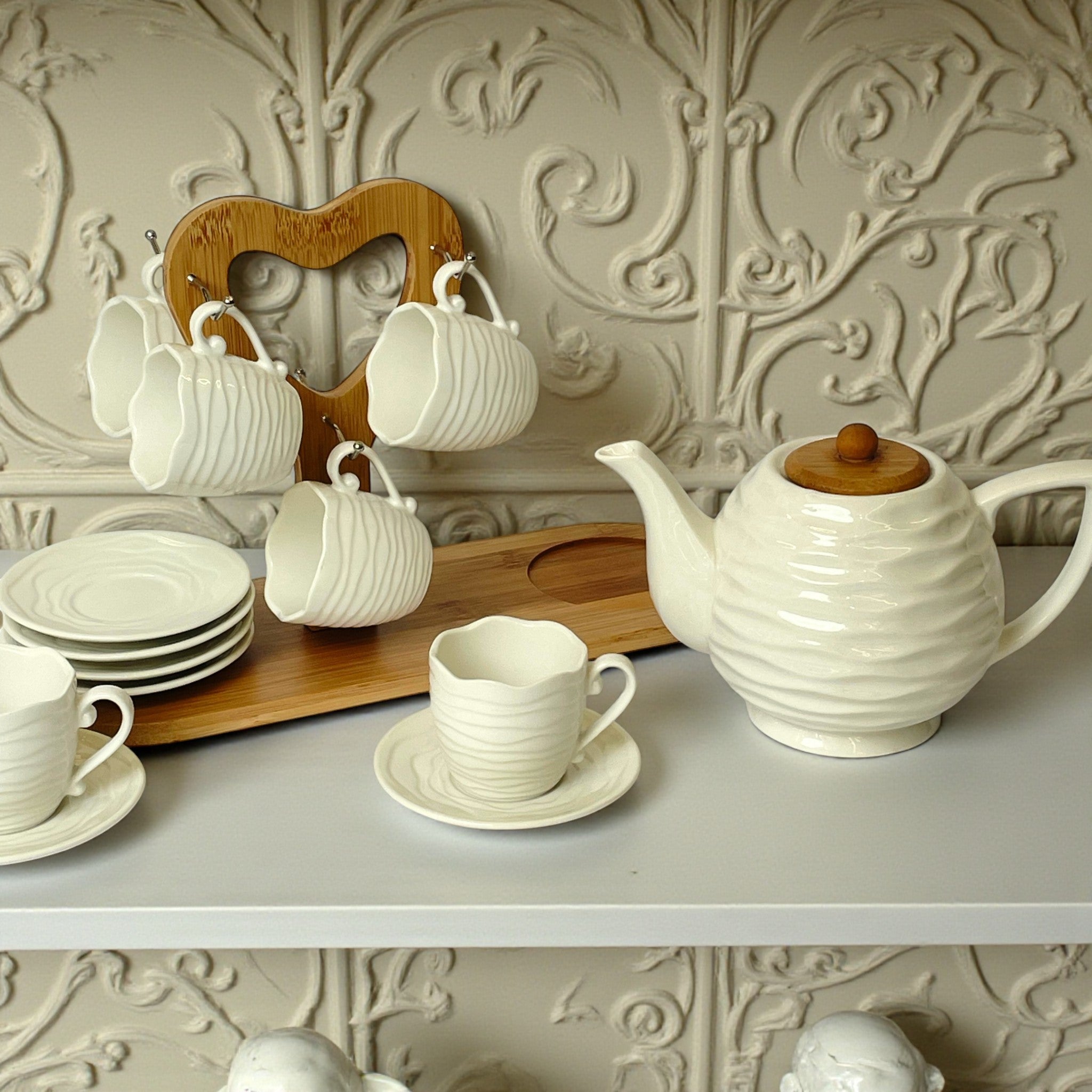 Opulent Ceramic 13Pc Tea Set