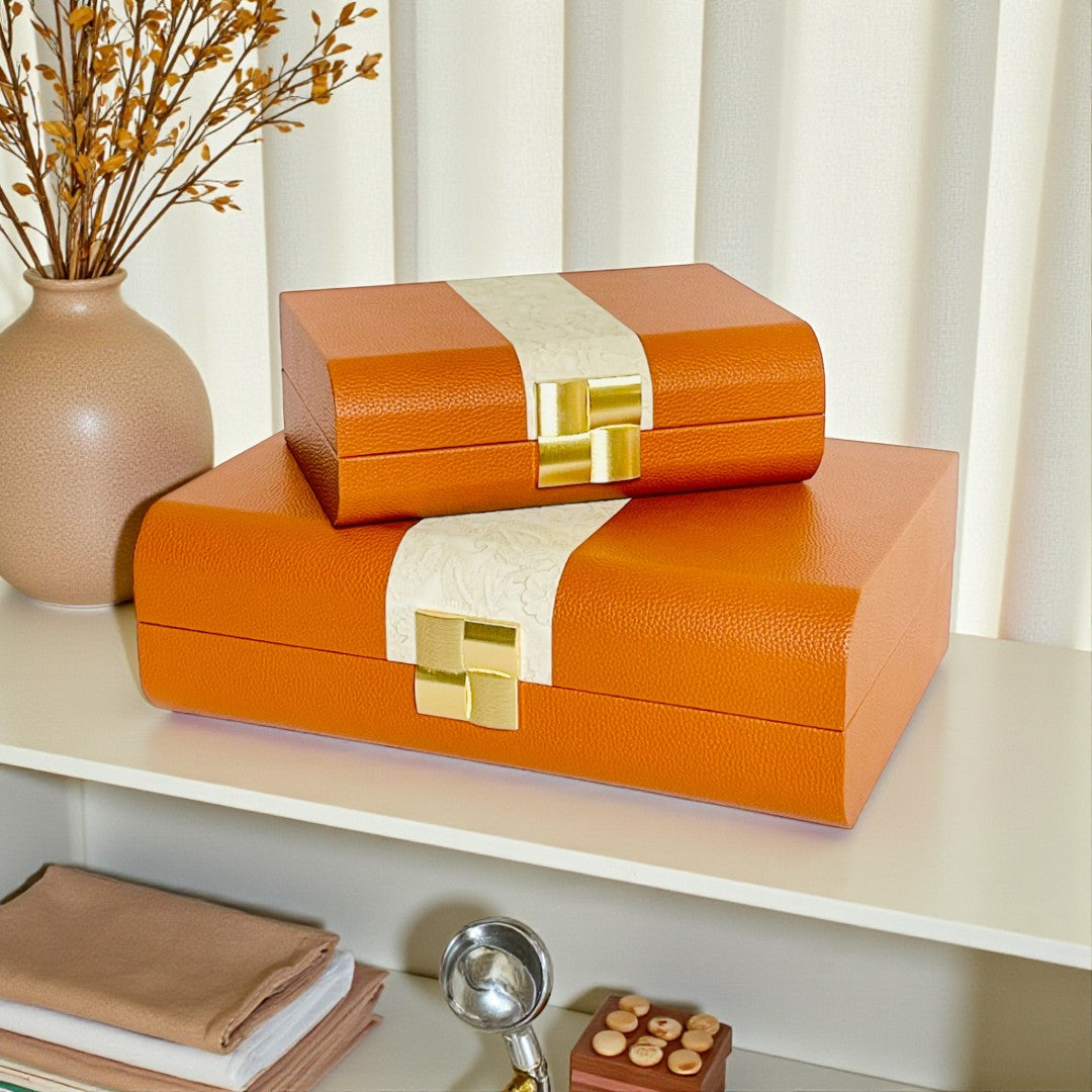 Luxury Elegance 2Piece Storage Box Set