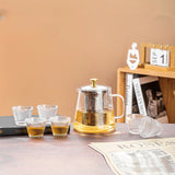 Elegant Glass Jug & Glass Set 7Pc Set