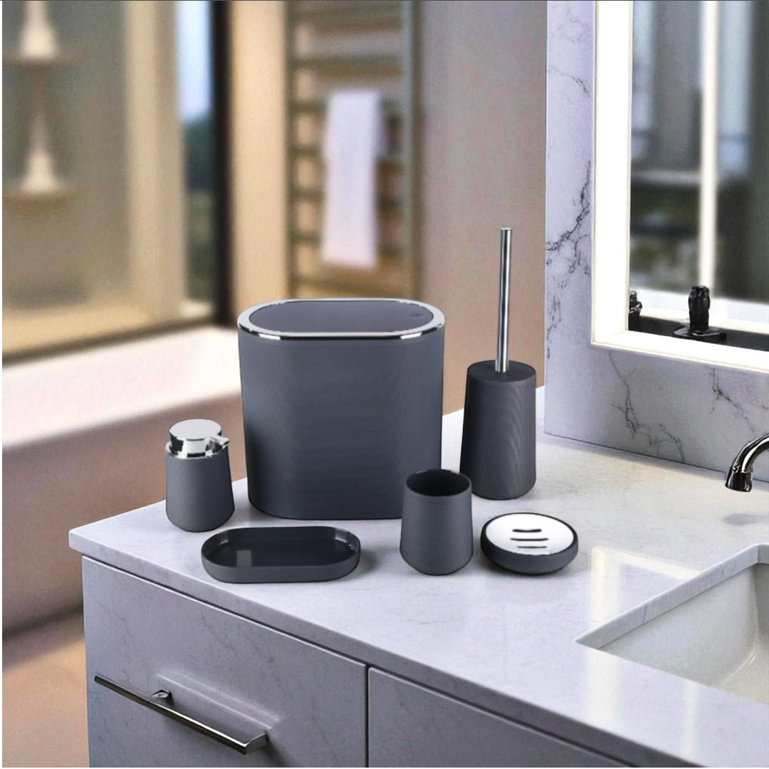 Noir Luxe - 6Pc Bathroom Set