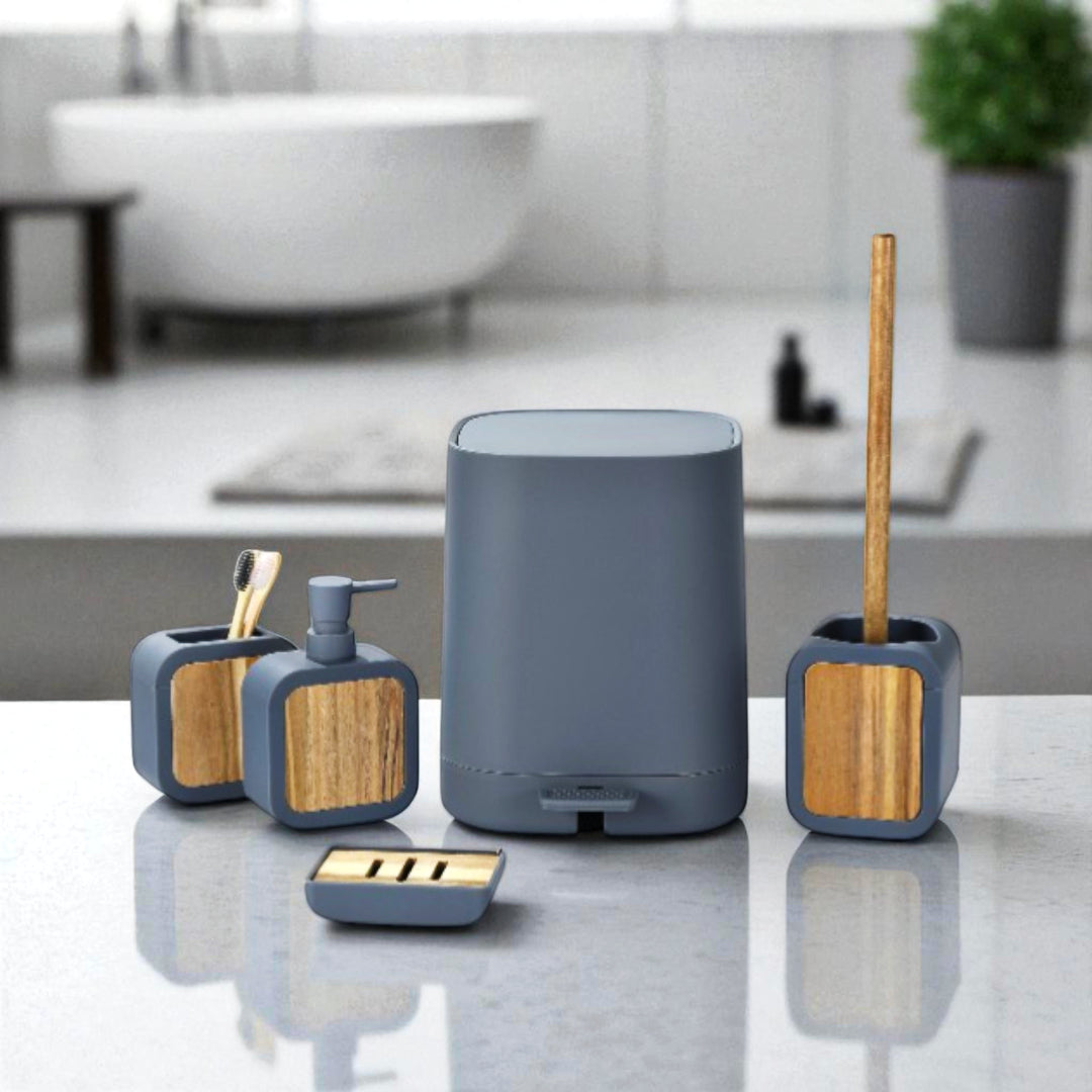 AquaBloom - 5Pc Bathroom Set