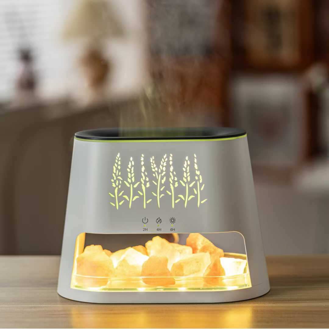 AuraBeam Diffuser – Radiant Mist with Soothing Light & Crystal Effect