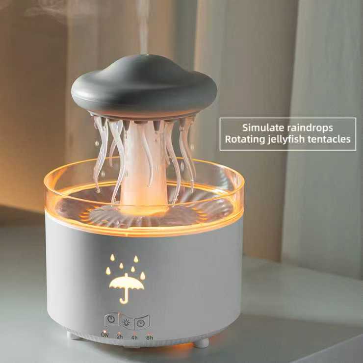 Jelly Fish RainDrop Aroma Diffuser – Modern LED Aromatherapy Humidifier