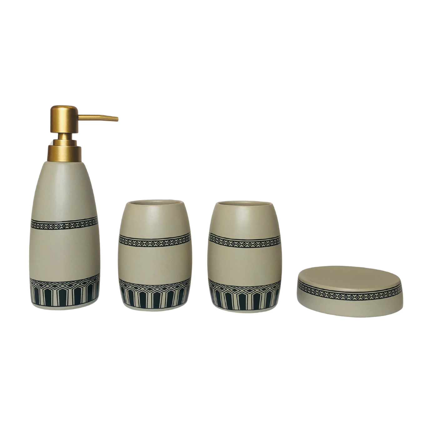 Designer Bathroom Dispenser Set