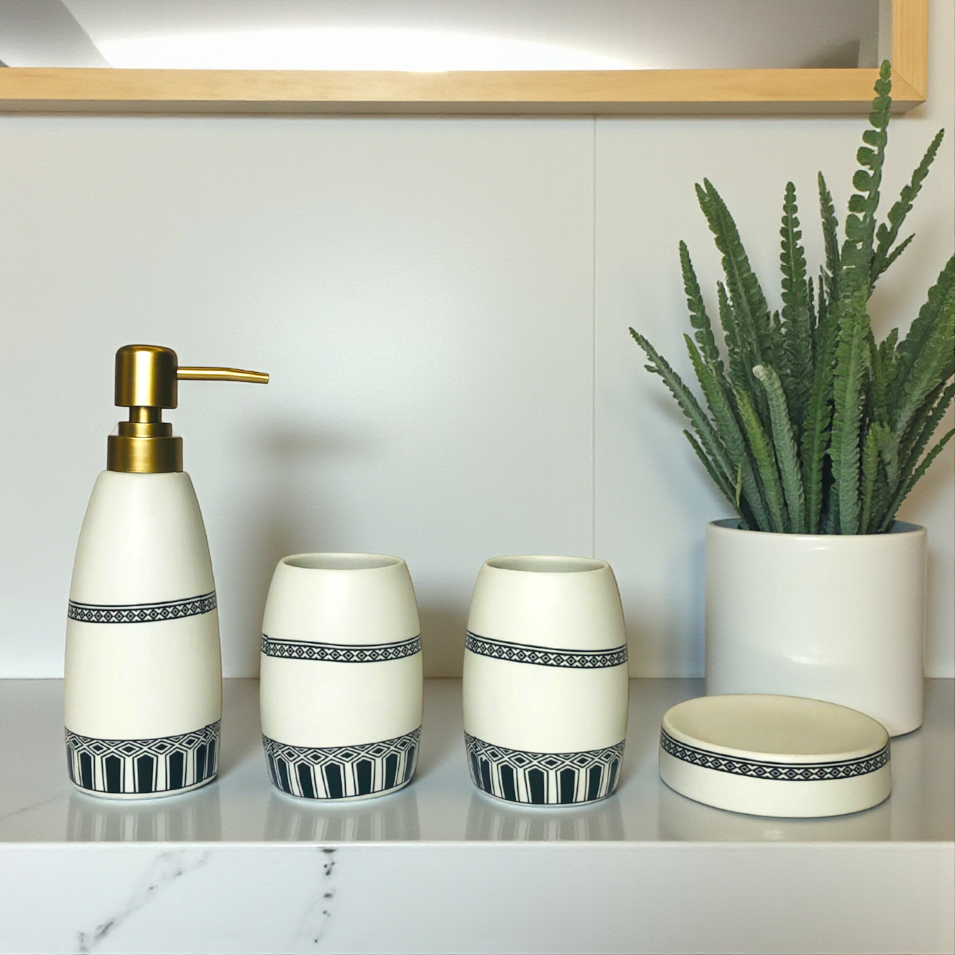Designer Bathroom Dispenser Set