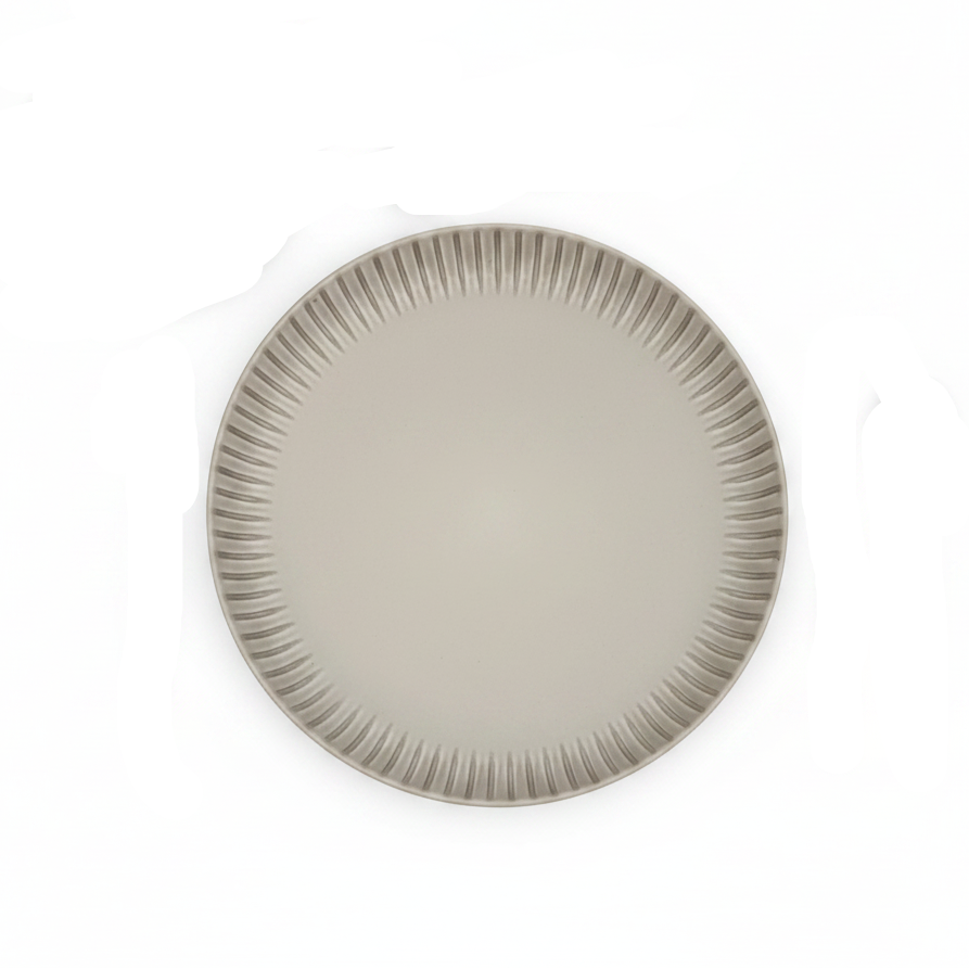 Minimalist Matte Cream Serving Dish Plate 10.5 Inch