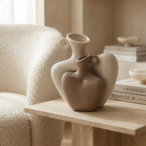 Sway & Form Interlocking Sculptural Vase Set of 2