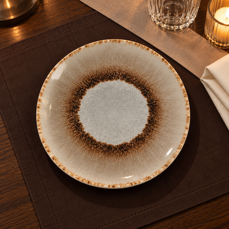 Glaze Ceramic Side & Dessert Plate 6 pcs