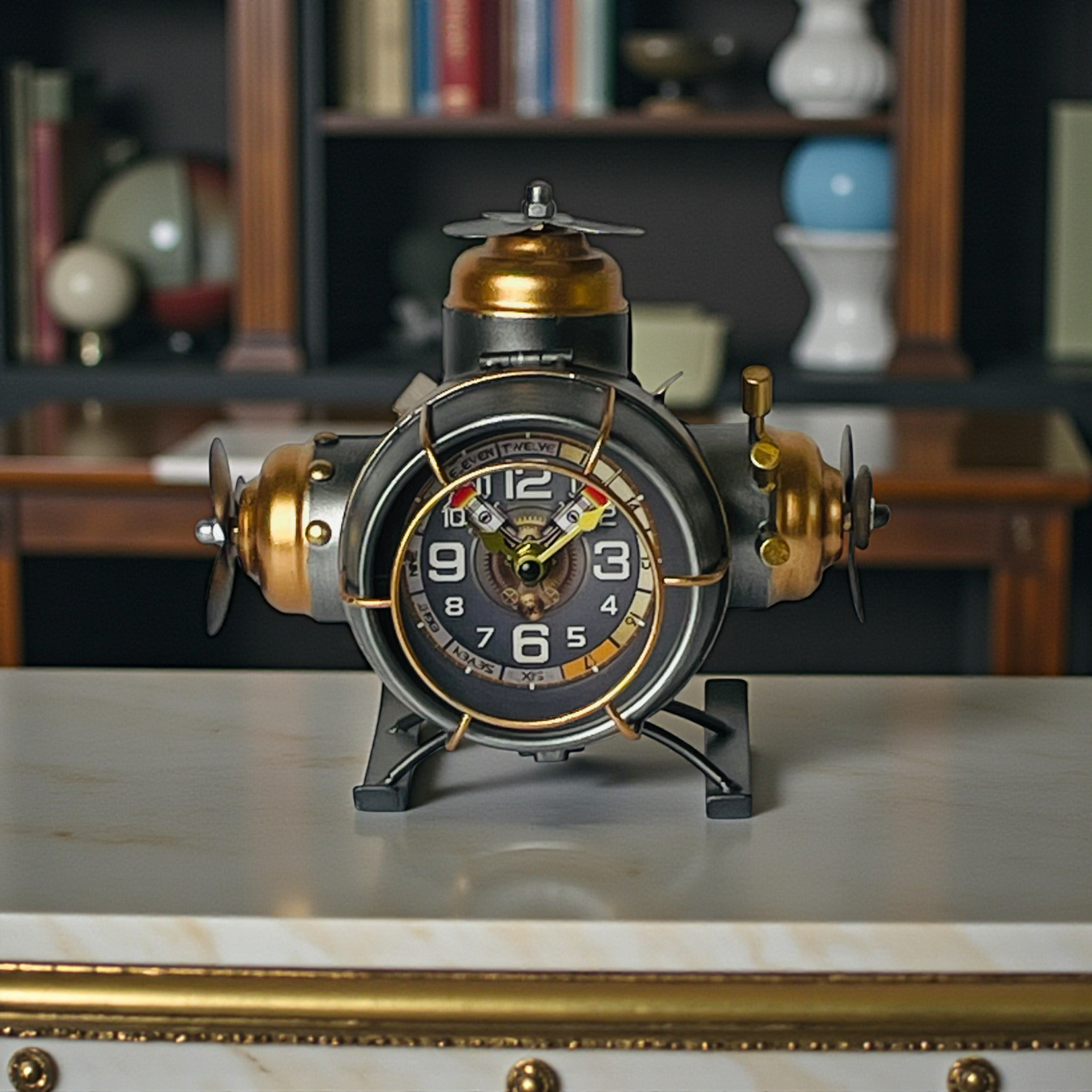 Vintage Luxe Table Clock