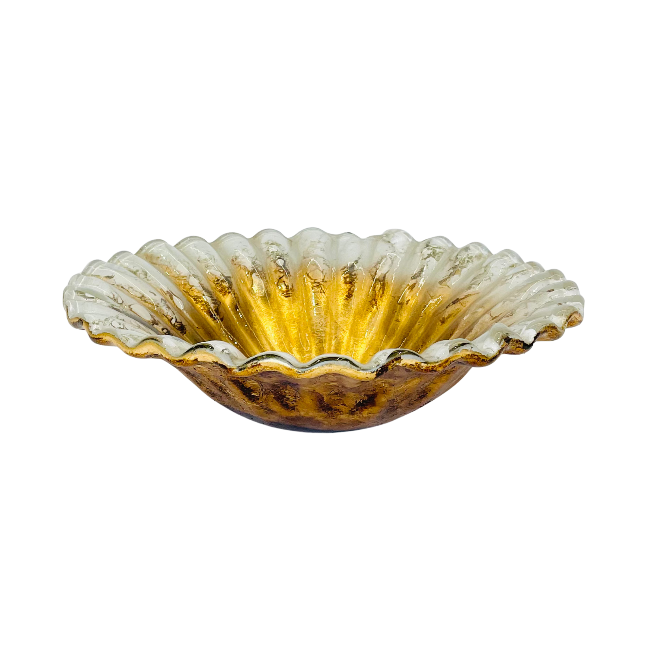 Luxury Gold Glass Bowl  Italy Edition